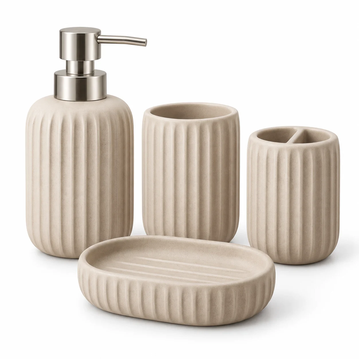 Banyo Aksesuar Seti - 4'lü Set - Banyo