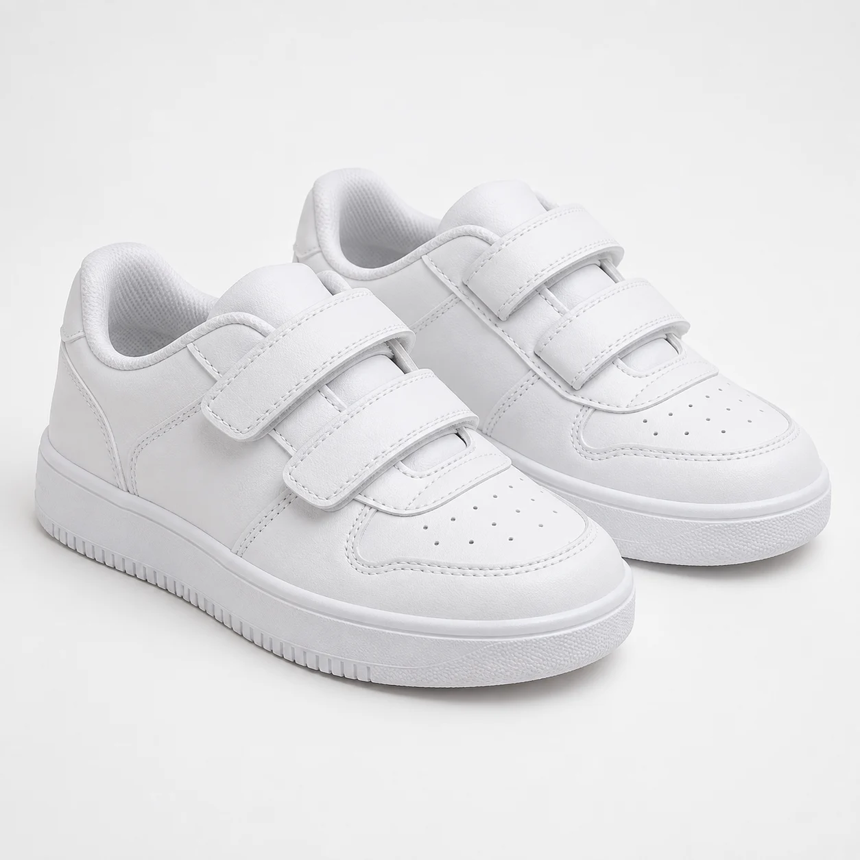 Çocuk Cırtlı Sneaker - Beyaz / 38 - Çocuk Ayakkabı